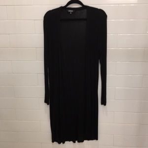 Cardigan, long and black. Decent condition.